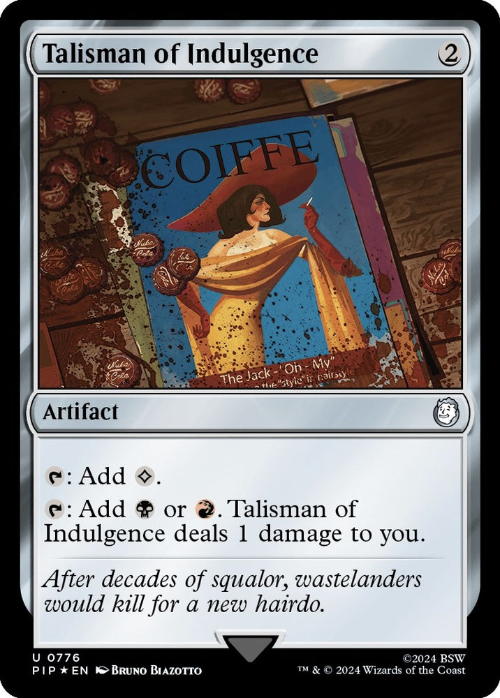 Image for Talisman of Indulgence (Surge Foil) (776) [Universes Beyond: Fallout]