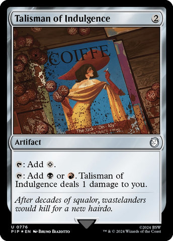 Image for Talisman of Indulgence (Surge Foil) (776) [Universes Beyond: Fallout]