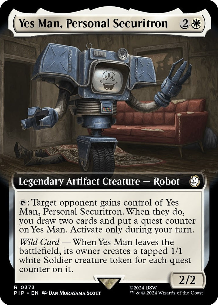 Image for Yes Man, Personal Securitron (Extended Art) (373) [Universes Beyond: Fallout]