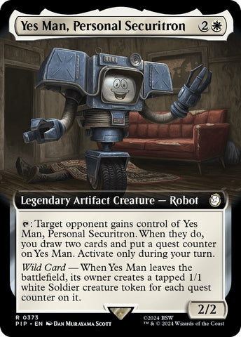 Image for Yes Man, Personal Securitron (Extended Art) (373) [Universes Beyond: Fallout]