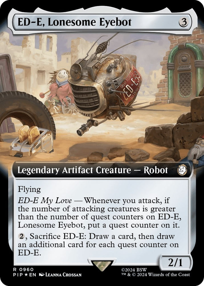 Image for ED-E, Lonesome Eyebot (Extended Art) (Surge Foil) (960) [Universes Beyond: Fallout]