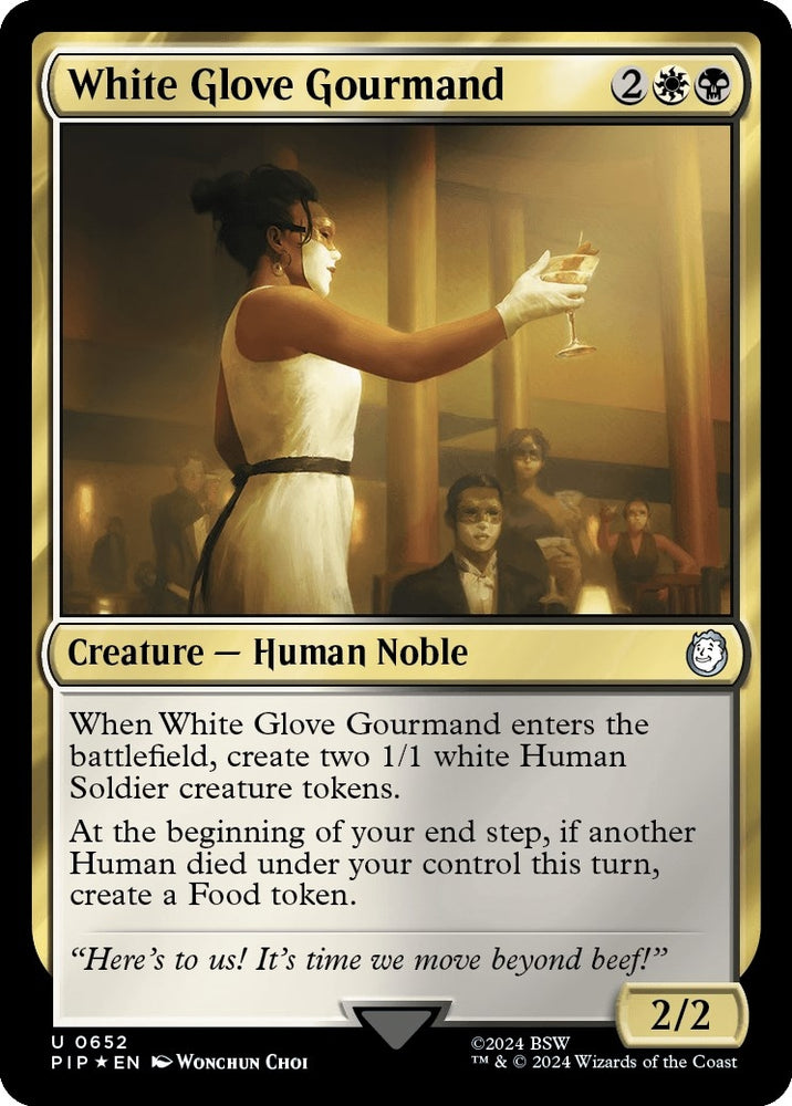 Image for White Glove Gourmand (Surge Foil) (652) [Universes Beyond: Fallout]