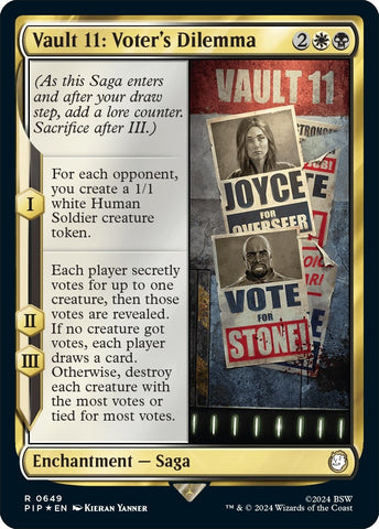 Image for Vault 11: Voter's Dilemma (Surge Foil) (649) [Universes Beyond: Fallout]