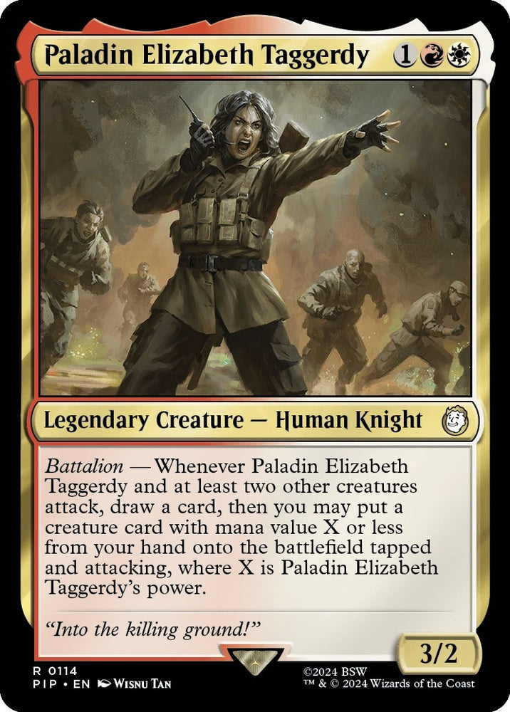 Image for Paladin Elizabeth Taggerdy (114) [Universes Beyond: Fallout]