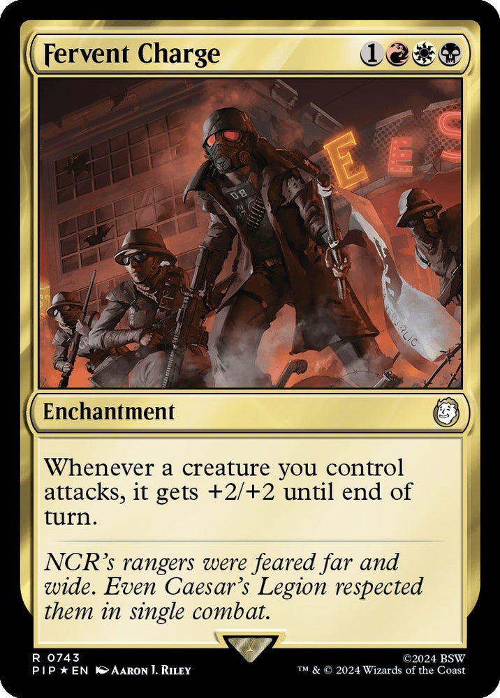 Image for Fervent Charge (Surge Foil) (743) [Universes Beyond: Fallout]