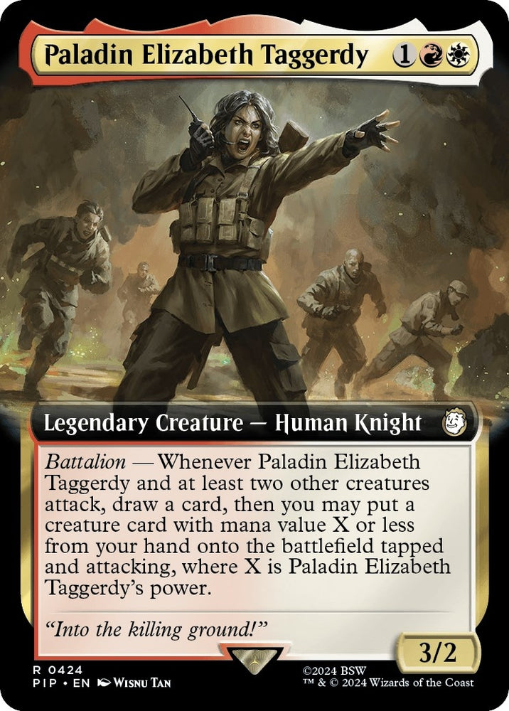 Image for Paladin Elizabeth Taggerdy (Extended Art) (424) [Universes Beyond: Fallout]