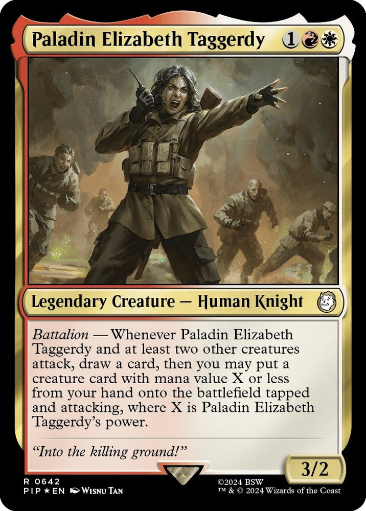 Image for Paladin Elizabeth Taggerdy (Surge Foil) (642) [Universes Beyond: Fallout]