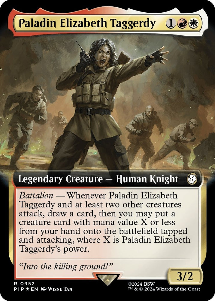 Image for Paladin Elizabeth Taggerdy (Extended Art) (Surge Foil) (952) [Universes Beyond: Fallout]