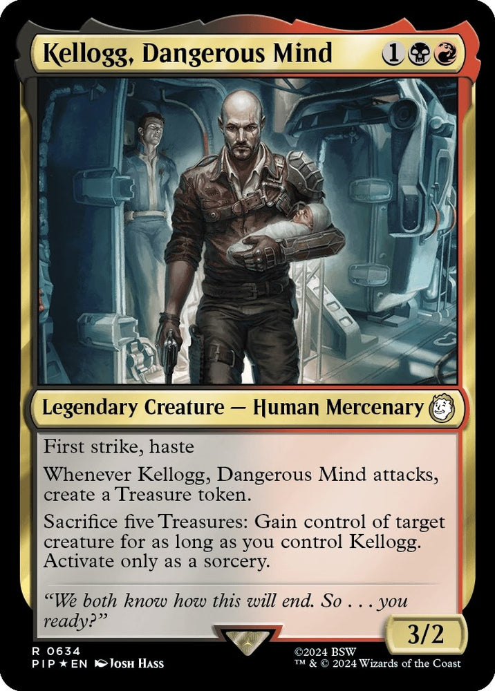 Image for Kellogg, Dangerous Mind (Surge Foil) (634) [Universes Beyond: Fallout]