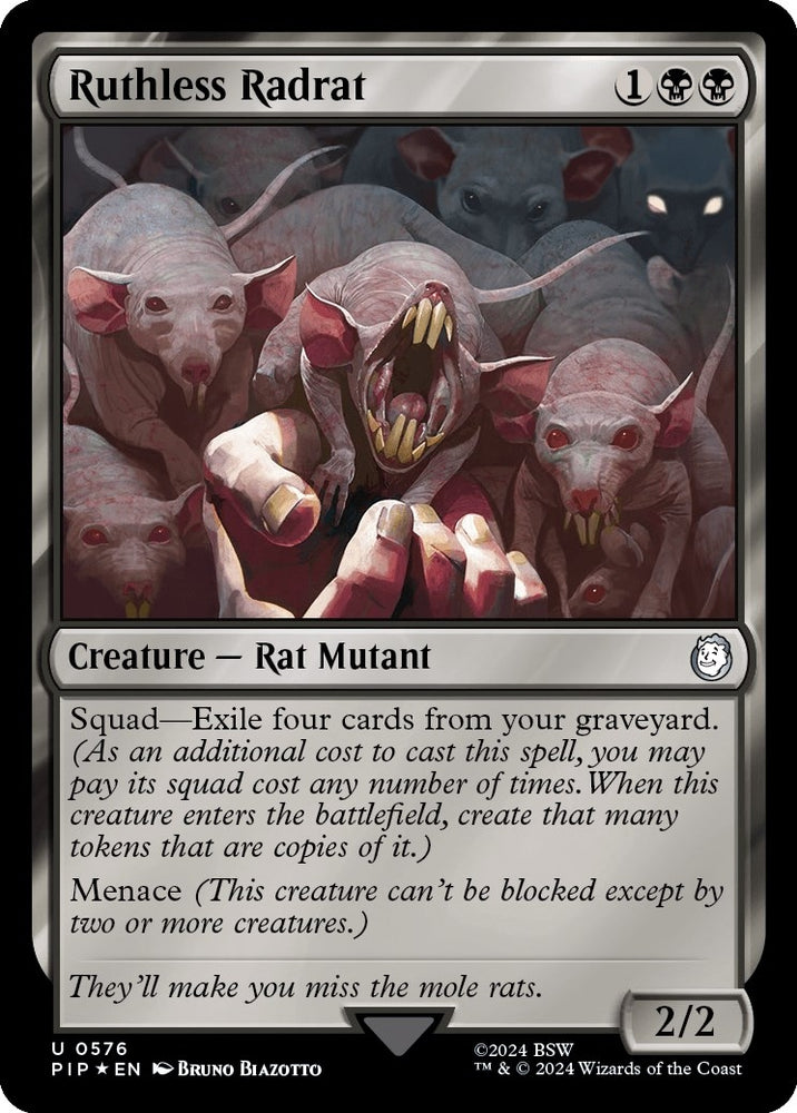 Image for Ruthless Radrat (Surge Foil) (576) [Universes Beyond: Fallout]