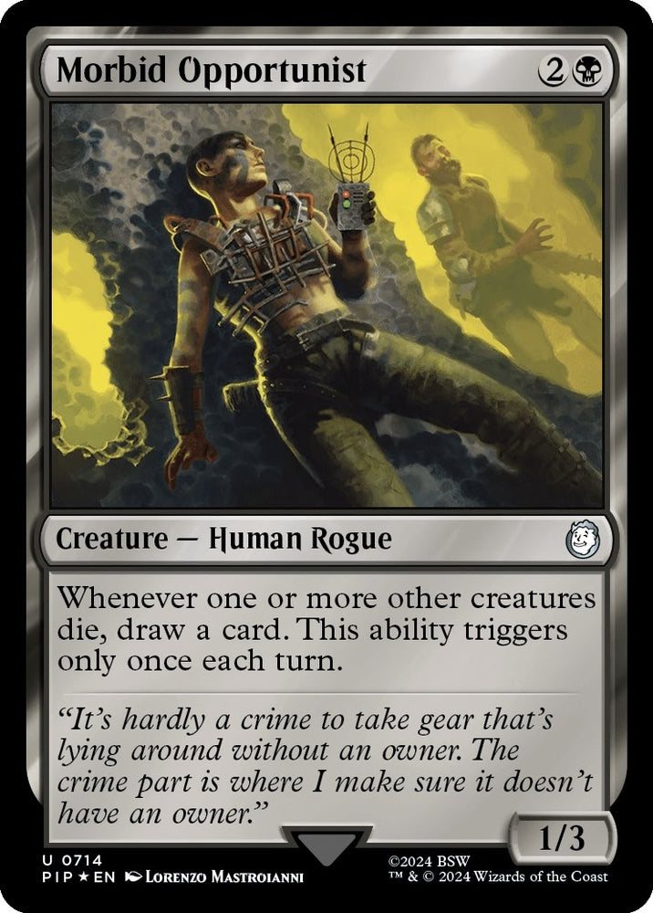 Image for Morbid Opportunist (Surge Foil) (714) [Universes Beyond: Fallout]