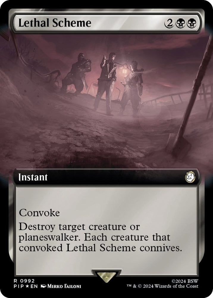 Image for Lethal Scheme (Extended Art) (Surge Foil) (992) [Universes Beyond: Fallout]