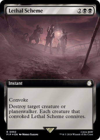 Image for Lethal Scheme (Extended Art) (Surge Foil) (992) [Universes Beyond: Fallout]