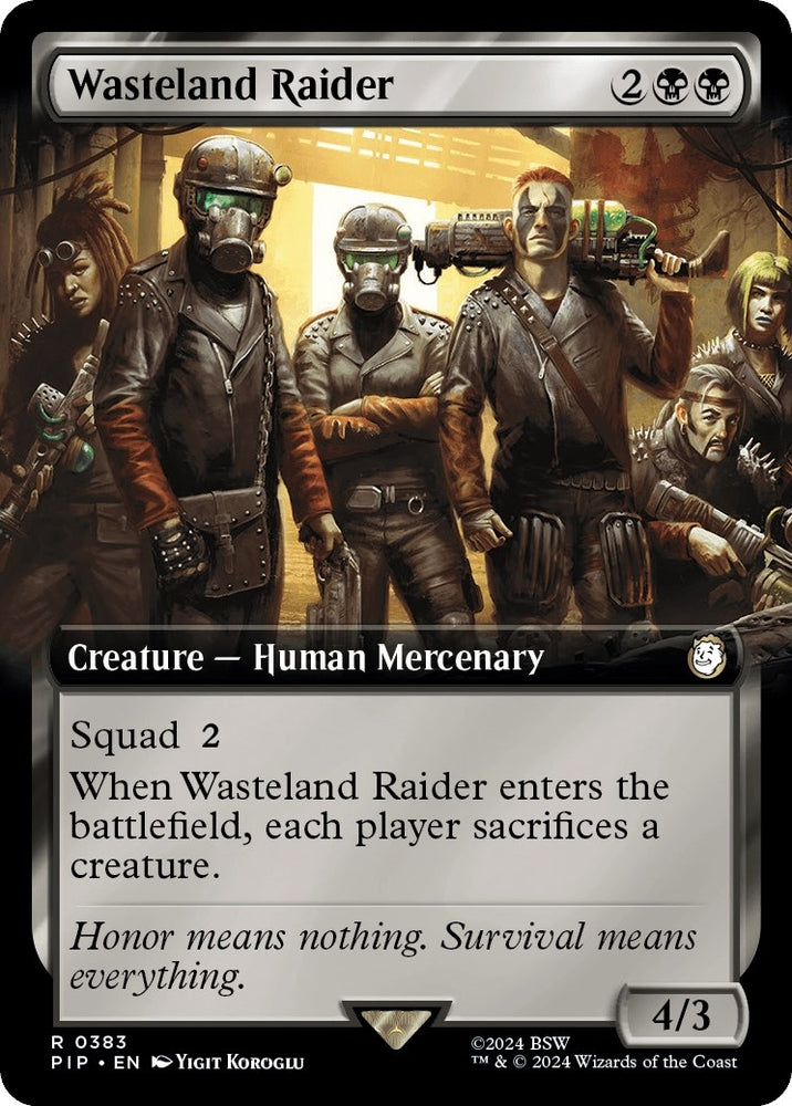 Image for Wasteland Raider (Extended Art) (383) [Universes Beyond: Fallout]