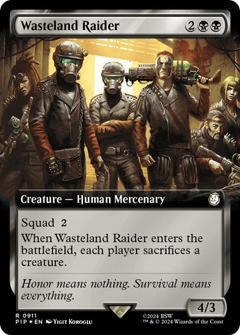 Image for Wasteland Raider (Extended Art) (Surge Foil) (911) [Universes Beyond: Fallout]
