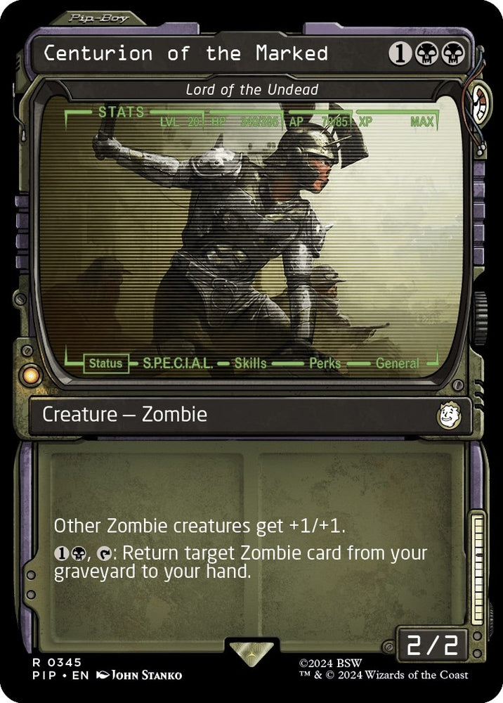 Image for Centurion of the Marked - Lord of the Undead (Showcase) (345) [Universes Beyond: Fallout]
