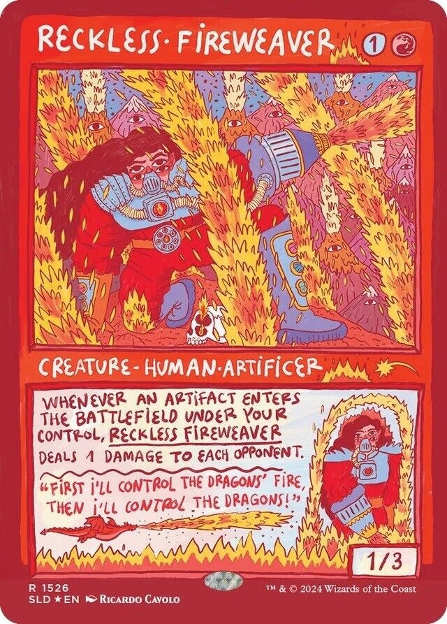 Image for Reckless Fireweaver (Rainbow Foil) (1526) [Secret Lair Drop Series]