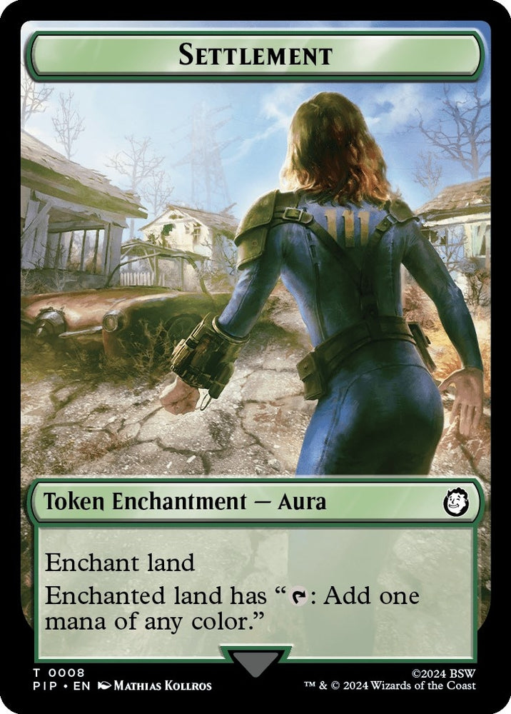 Image for Settlement // Food (0013) Double-Sided Token (8 // 13) [Universes Beyond: Fallout]