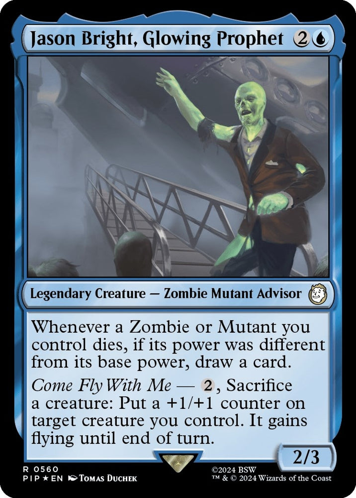 Image for Jason Bright, Glowing Prophet (Surge Foil) (560) [Universes Beyond: Fallout]