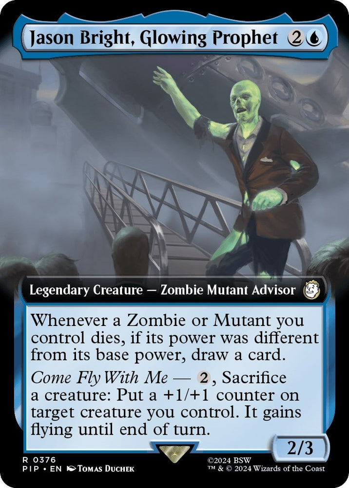 Image for Jason Bright, Glowing Prophet (Extended Art) (376) [Universes Beyond: Fallout]
