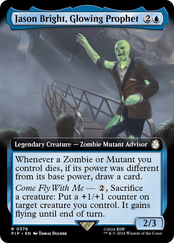 Image for Jason Bright, Glowing Prophet (Extended Art) (376) [Universes Beyond: Fallout]