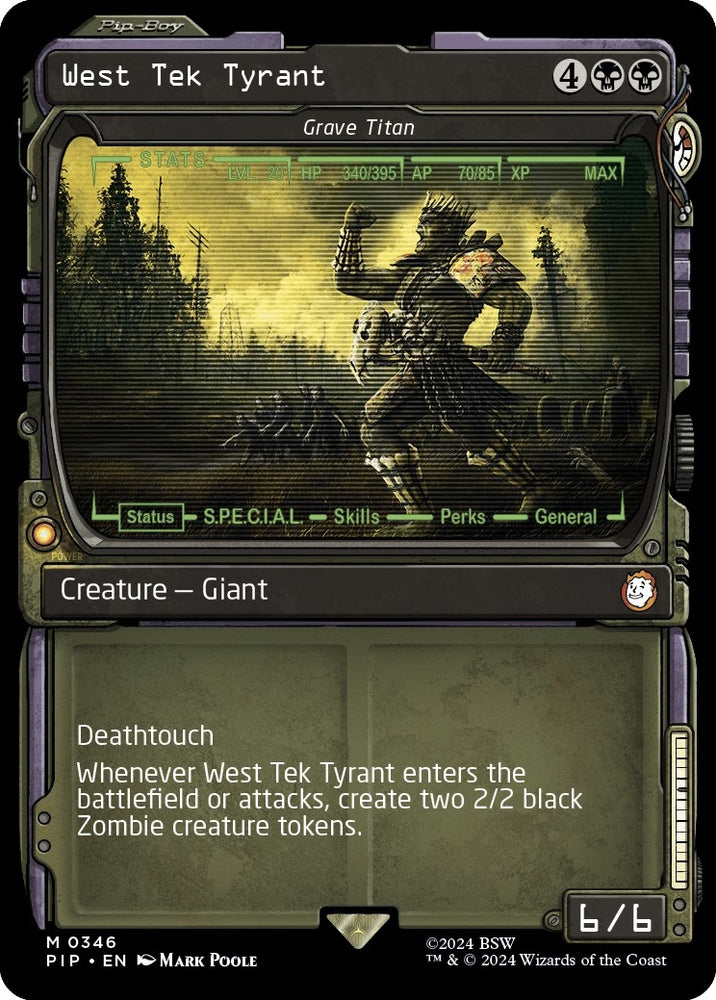 Image for West Tek Tyrant - Grave Titan (Showcase) (346) [Universes Beyond: Fallout]