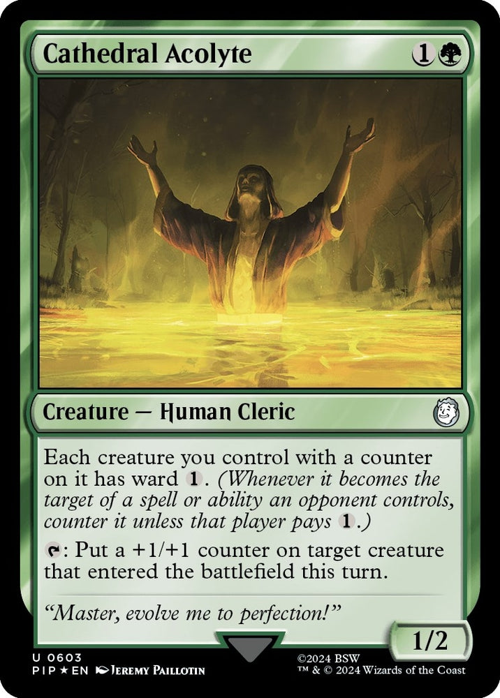 Image for Cathedral Acolyte (Surge Foil) (603) [Universes Beyond: Fallout]