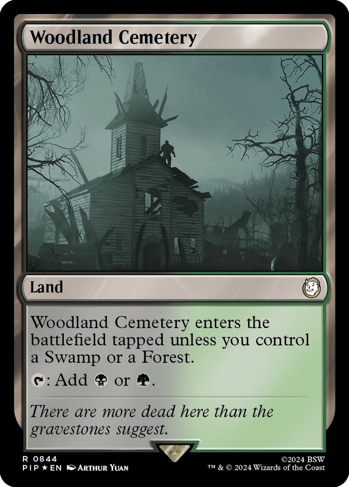 Image for Woodland Cemetery (Surge Foil) (844) [Universes Beyond: Fallout]
