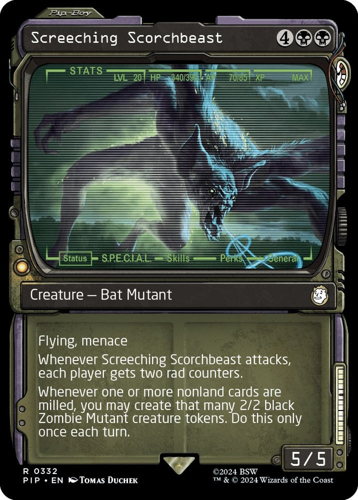Image for Screeching Scorchbeast (Showcase) (332) [Universes Beyond: Fallout]