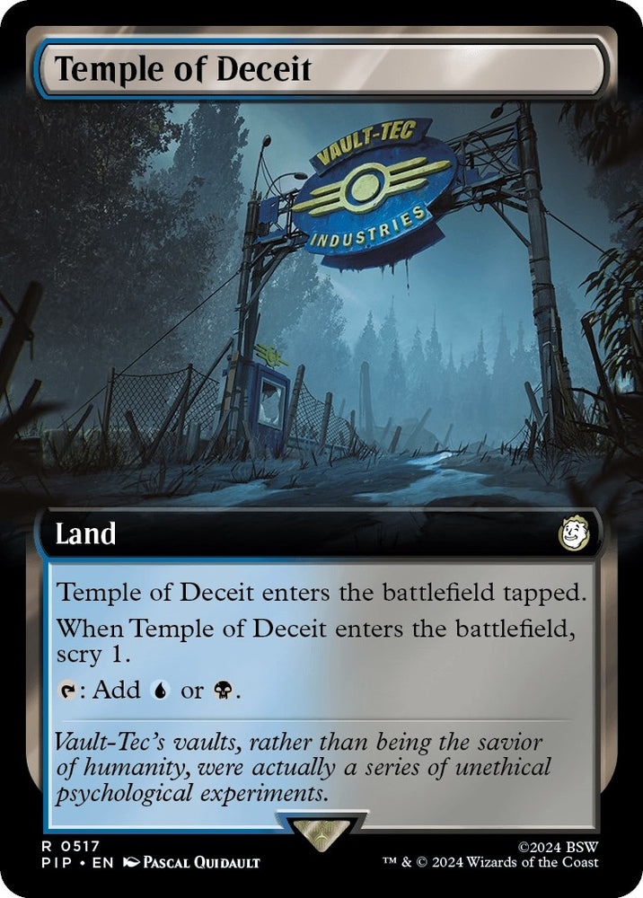 Image for Temple of Deceit (Extended Art) (517) [Universes Beyond: Fallout]