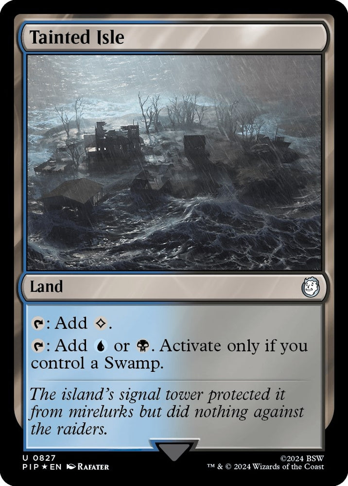 Image for Tainted Isle (Surge Foil) (827) [Universes Beyond: Fallout]