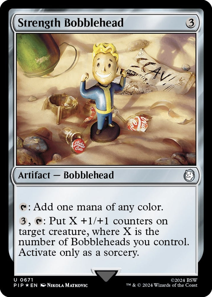 Image for Strength Bobblehead (Surge Foil) (671) [Universes Beyond: Fallout]