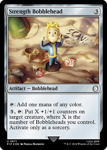 Image for Strength Bobblehead (Surge Foil) (671) [Universes Beyond: Fallout]