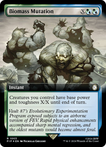 Image for Biomass Mutation (Extended Art) (Surge Foil) (1003) [Universes Beyond: Fallout]