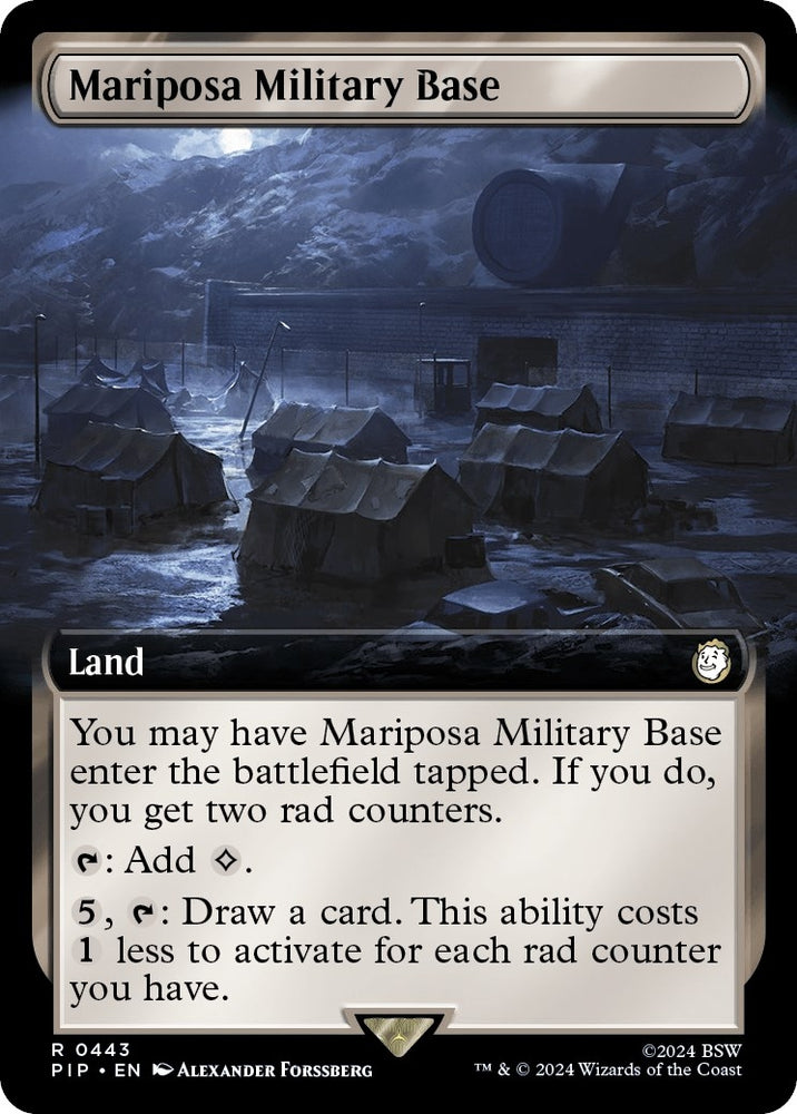 Image for Mariposa Military Base (Extended Art) (443) [Universes Beyond: Fallout]