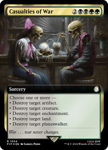 Image for Casualties of War (Extended Art) (Surge Foil) (1004) [Universes Beyond: Fallout]