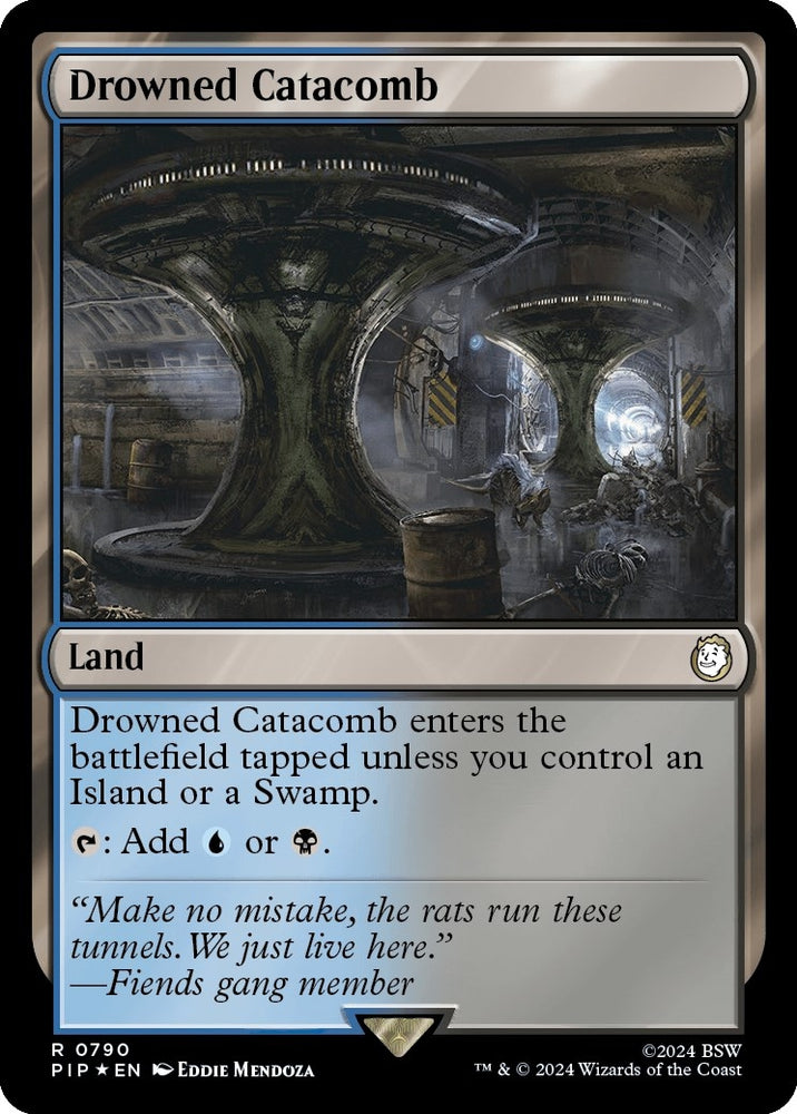 Image for Drowned Catacomb (Surge Foil) (790) [Universes Beyond: Fallout]