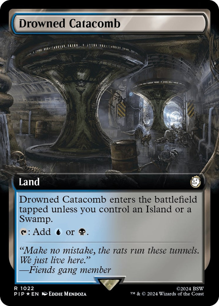 Image for Drowned Catacomb (Extended Art) (Surge Foil) (1022) [Universes Beyond: Fallout]