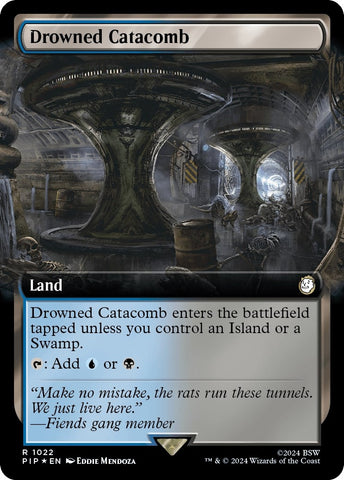 Image for Drowned Catacomb (Extended Art) (Surge Foil) (1022) [Universes Beyond: Fallout]