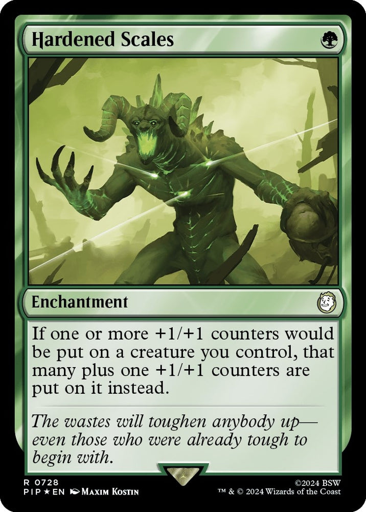 Image for Hardened Scales (Surge Foil) (728) [Universes Beyond: Fallout]