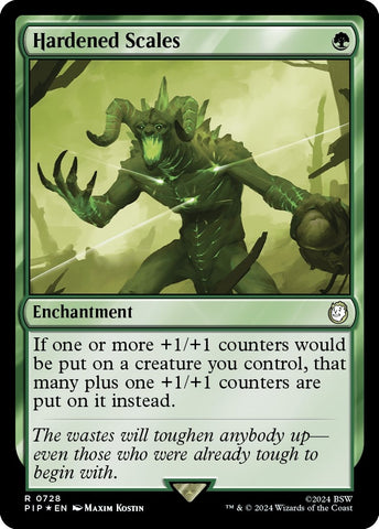 Image for Hardened Scales (Surge Foil) (728) [Universes Beyond: Fallout]