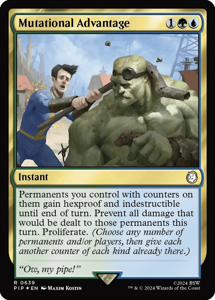 Image for Mutational Advantage (Surge Foil) (639) [Universes Beyond: Fallout]