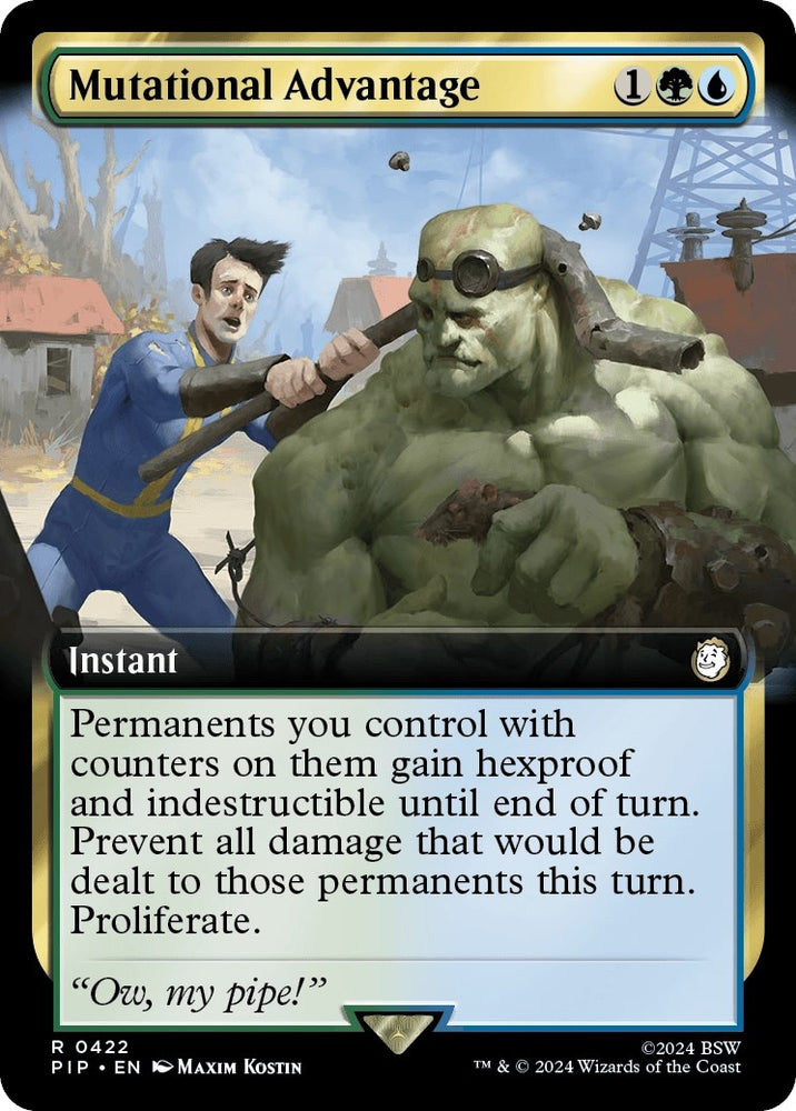 Image for Mutational Advantage (Extended Art) (422) [Universes Beyond: Fallout]