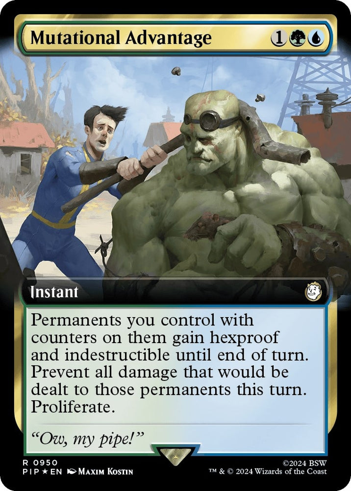 Image for Mutational Advantage (Extended Art) (Surge Foil) (950) [Universes Beyond: Fallout]