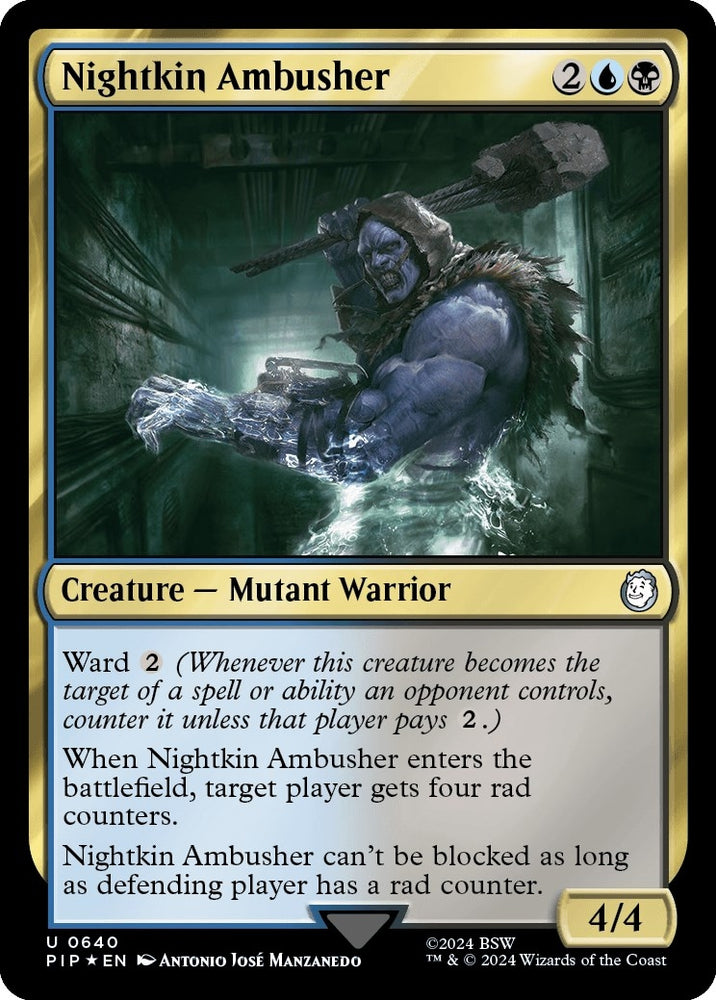 Image for Nightkin Ambusher (Surge Foil) (640) [Universes Beyond: Fallout]