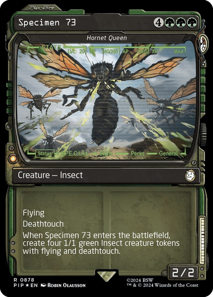 Image for Specimen 73 - Hornet Queen (Showcase) (Surge Foil) (878) [Universes Beyond: Fallout]