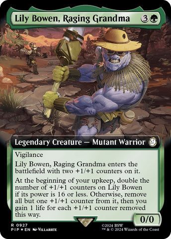 Image for Lily Bowen, Raging Grandma (Extended Art) (Surge Foil) (927) [Universes Beyond: Fallout]