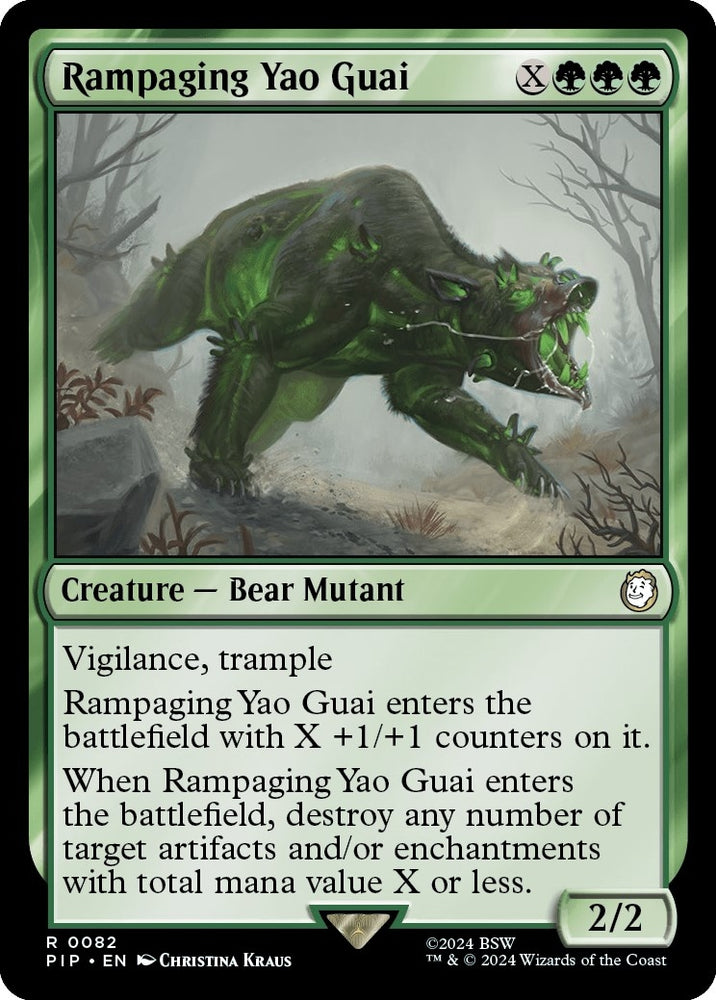 Image for Rampaging Yao Guai (82) [Universes Beyond: Fallout]