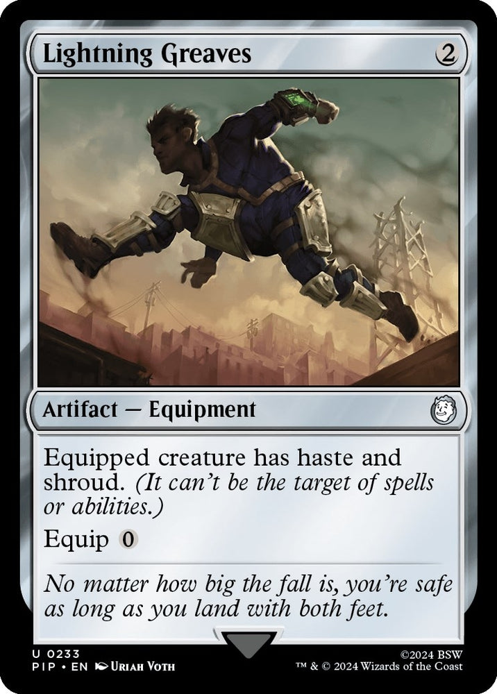 Image for Lightning Greaves (233) [Universes Beyond: Fallout]