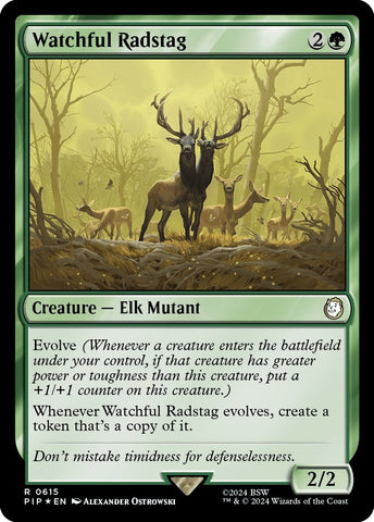 Image for Watchful Radstag (Surge Foil) (615) [Universes Beyond: Fallout]